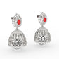 Blossom Ruby and Pearl Jhumkas