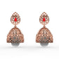 Blossom Ruby and Pearl Jhumkas