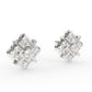 Antique Diamond Cluster Studs For Women