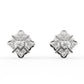 Antique Diamond Cluster Studs For Women