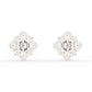 Antique Diamond Cluster Studs For Women