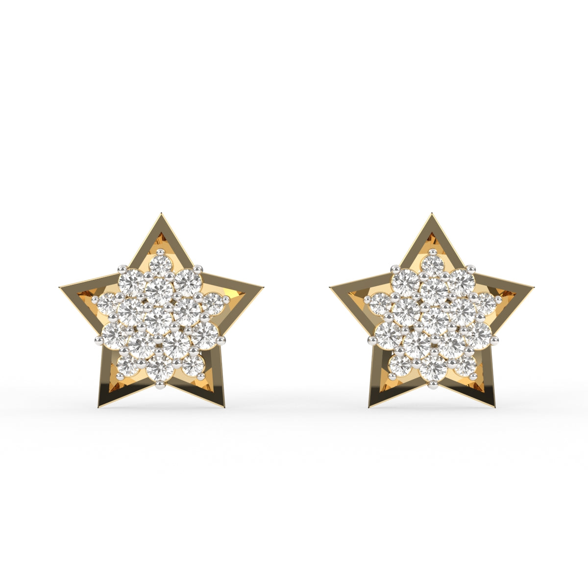 Latest Star Diamond Studs Earrings