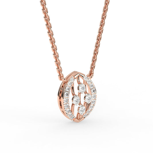 Delicate diamond pendant chain