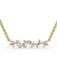 Fancy shape diamond pendant chain