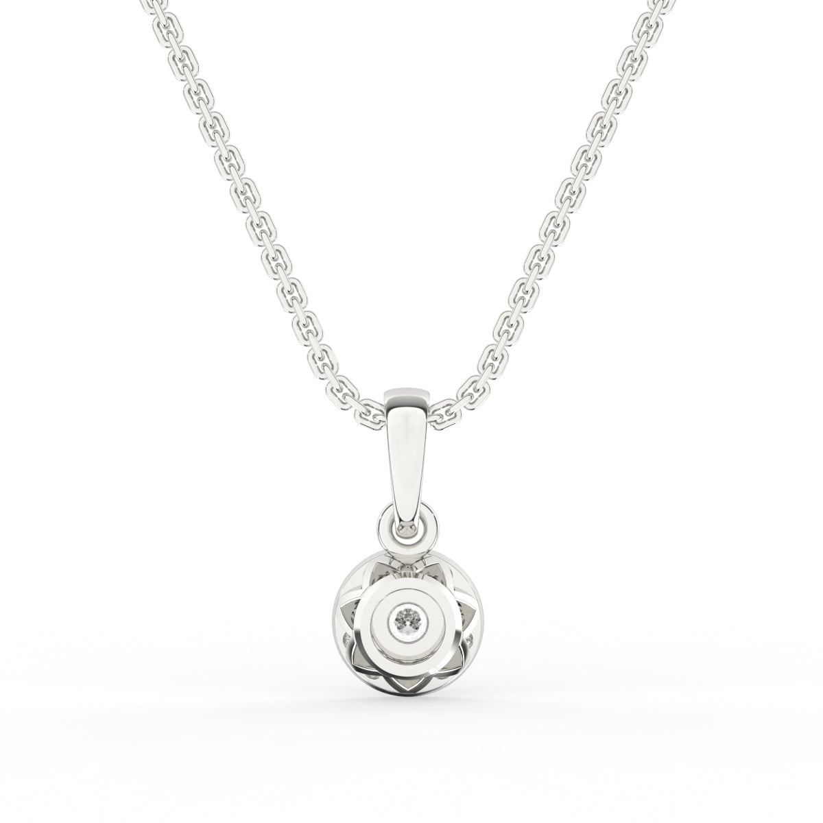 Charming round cut pendant