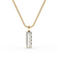 Four square diamond pendant