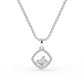 Quad Shaped Diamond Pendant