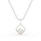 Quad Shaped Diamond Pendant