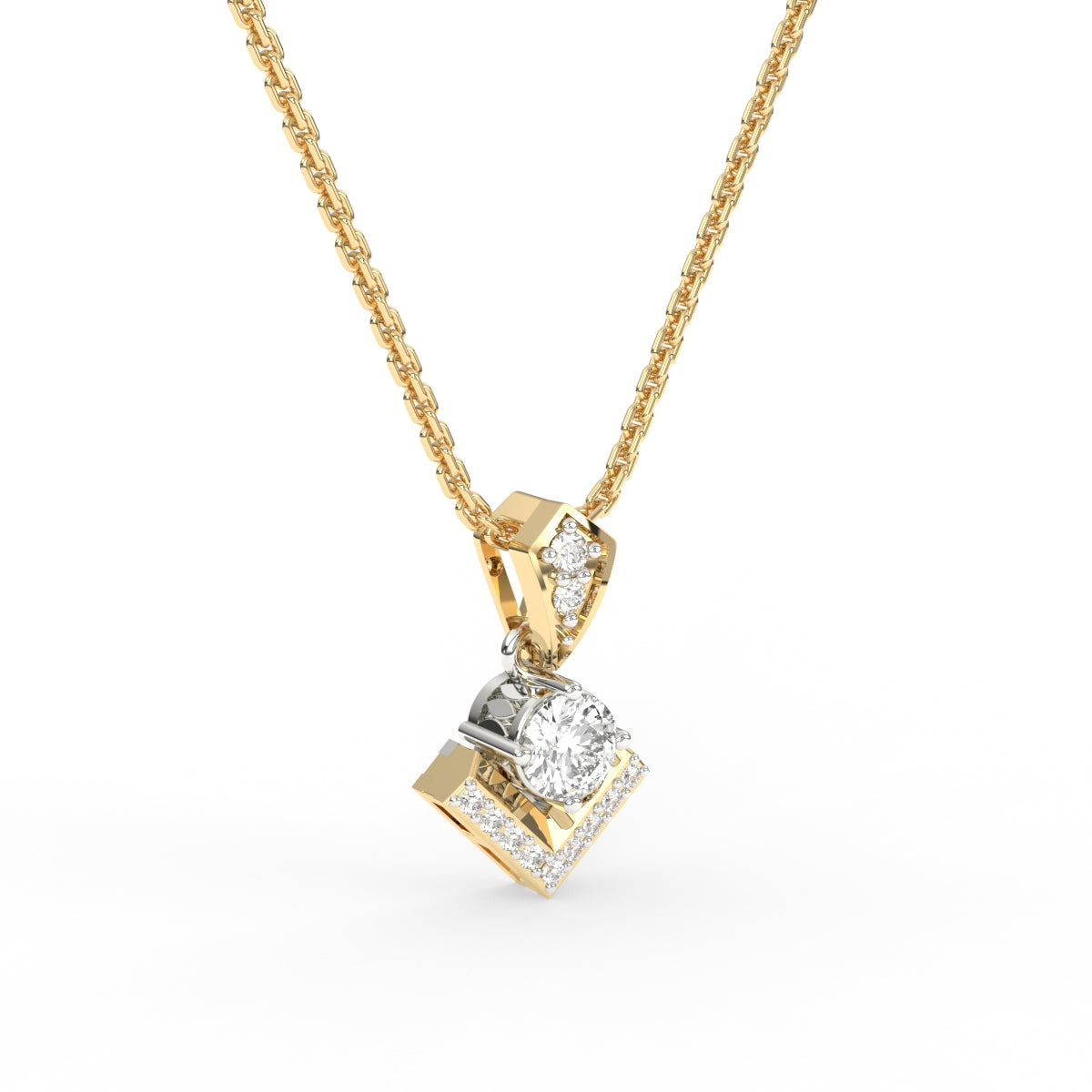 Glamorous Pave Diamond Pendant