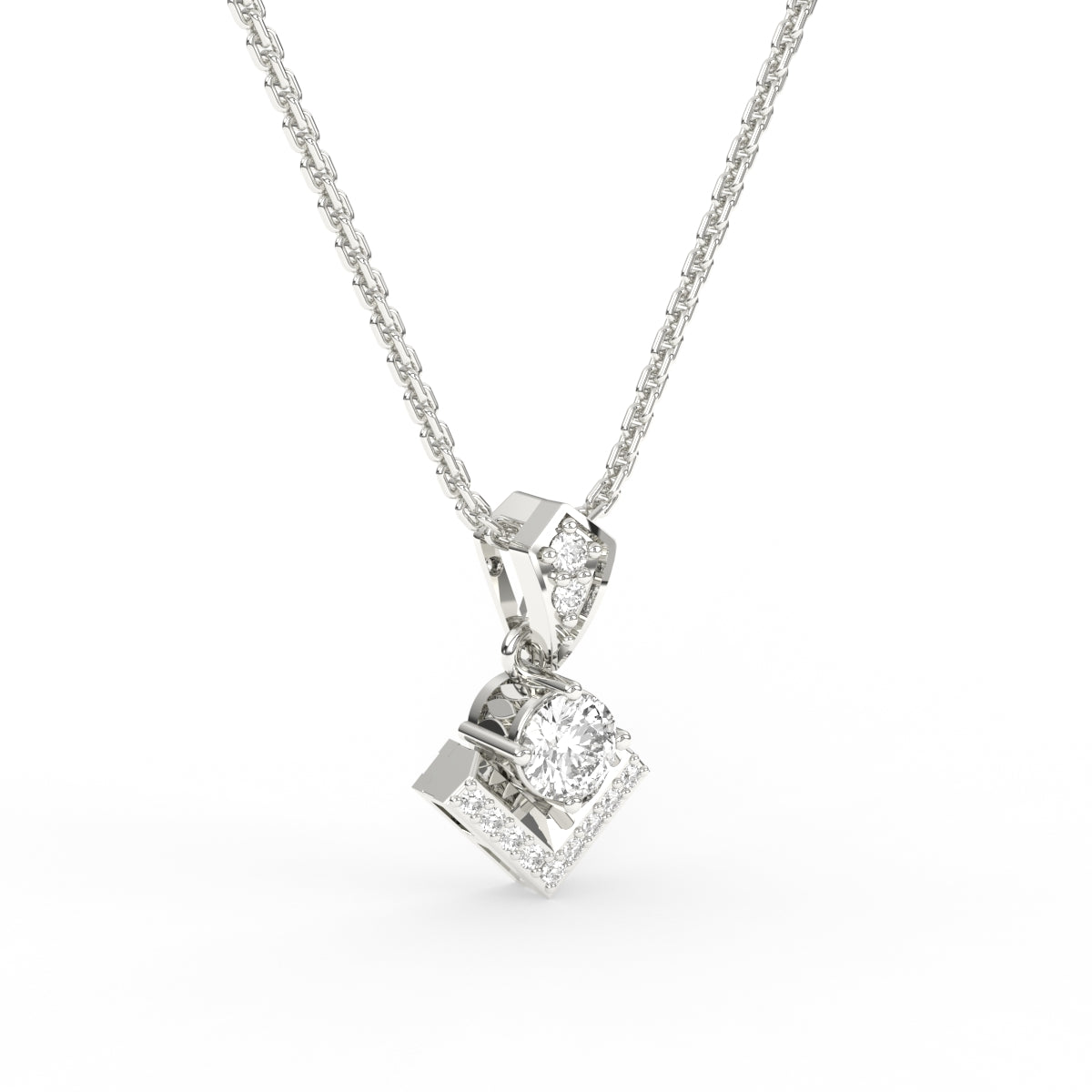 Glamorous Pave Diamond Pendant