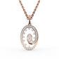 Sparkling Oval Shaped Pendant