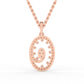 Sparkling Oval Shaped Pendant