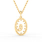 Sparkling Oval Shaped Pendant