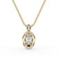 Gold Diamond Pendant For Women