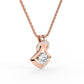 Charming Knot Round Diamond Pendant