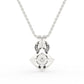 Charming Knot Round Diamond Pendant