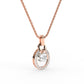 Stunning Circle Round Halo Women's Pendant