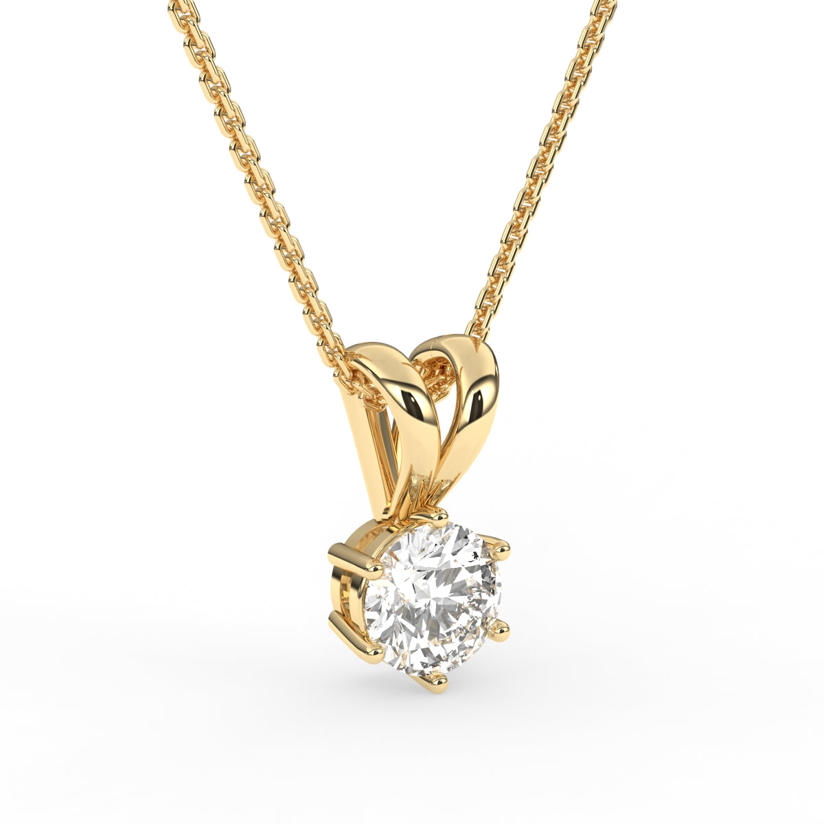 Forever One Soliaire Diamond Pendant For Her