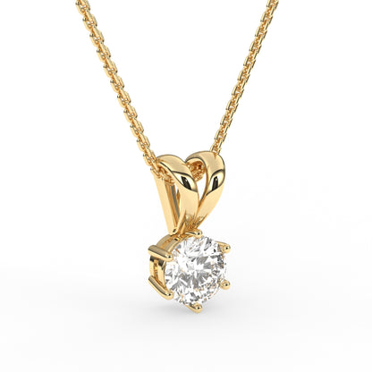 Forever One Soliaire Diamond Pendant For Her