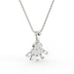 Floral Cluster Diamond Women's Pendant