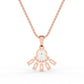 Floral Cluster Diamond Women's Pendant