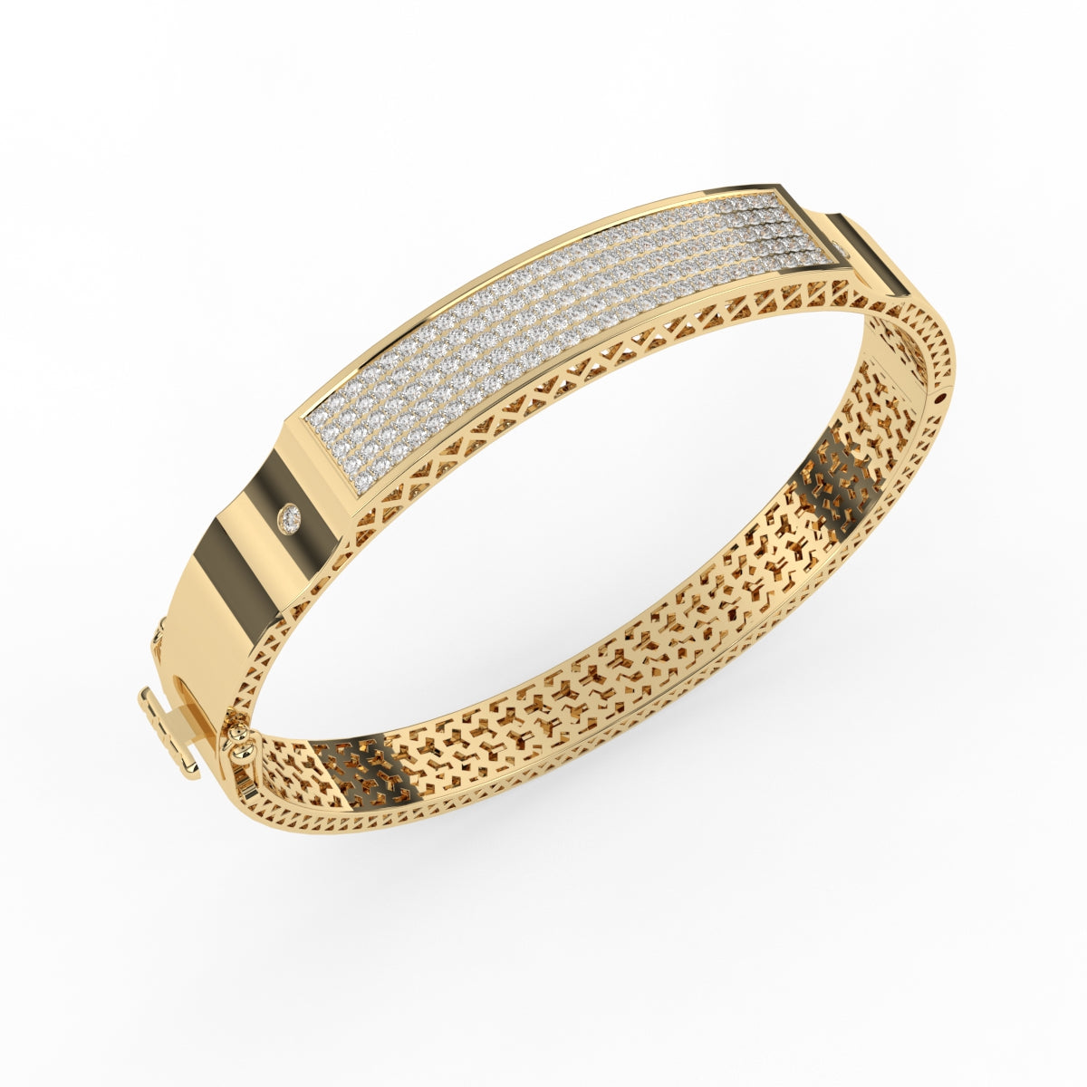 Mens gold and hot sale diamond bracelet designs