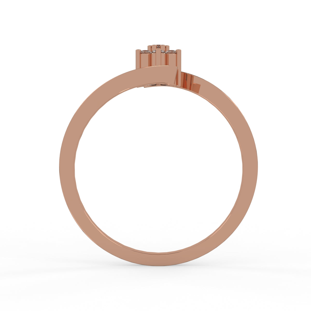 Floral Twist Diamond Ring