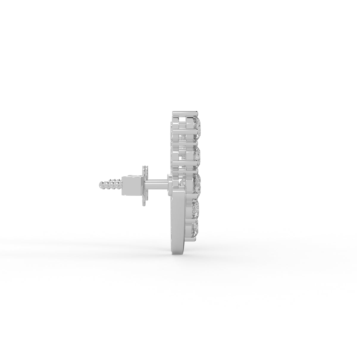 Stellar Arc Diamond Earring