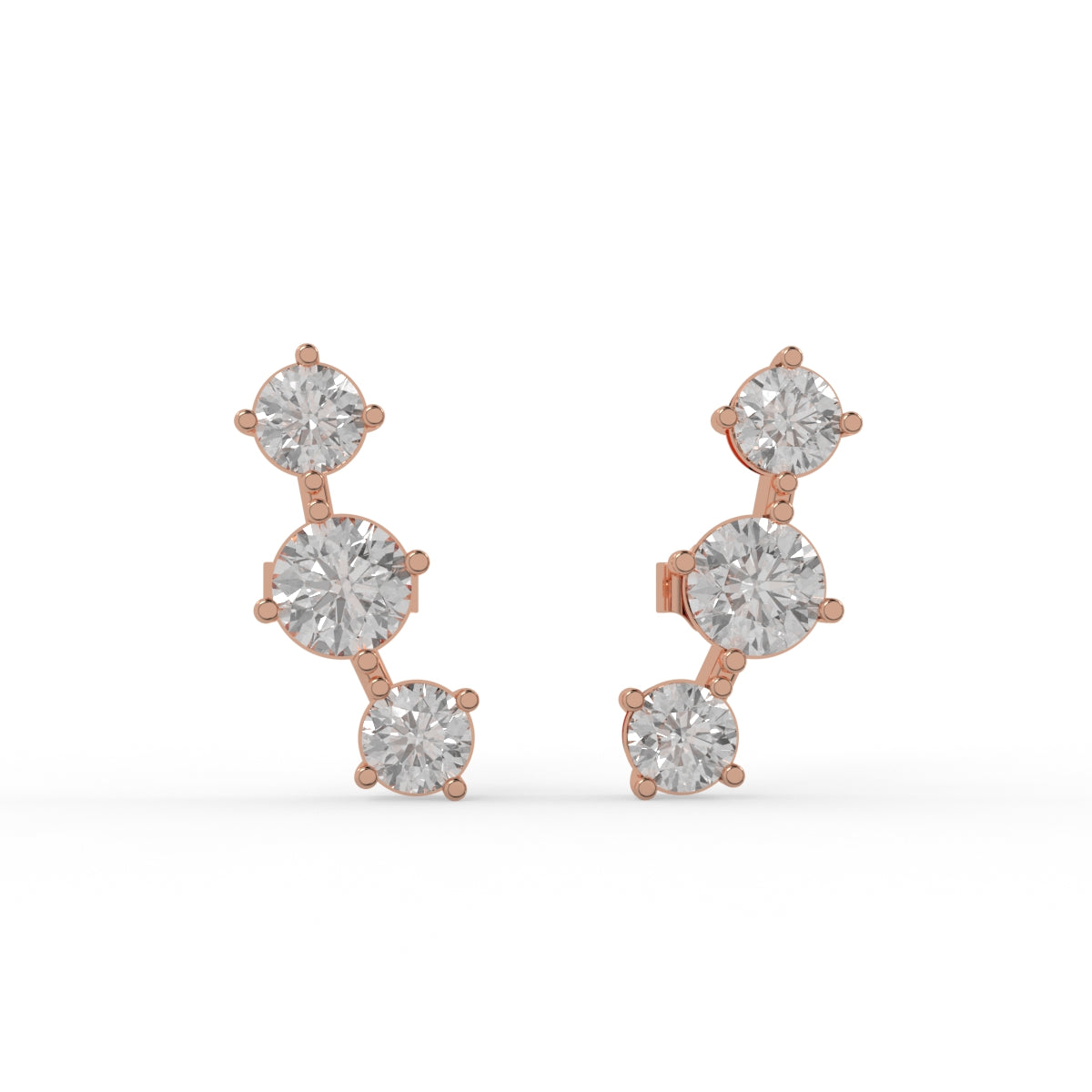 Stellar Rise Diamond Earring