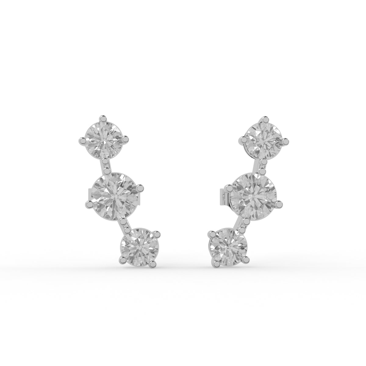 Stellar Rise Diamond Earring