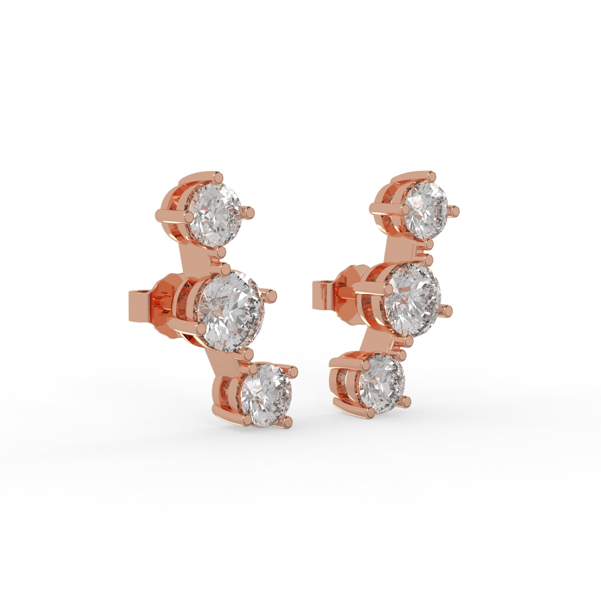 Stellar Rise Diamond Earring