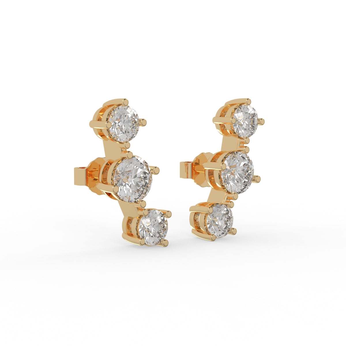 Stellar Rise Diamond Earring