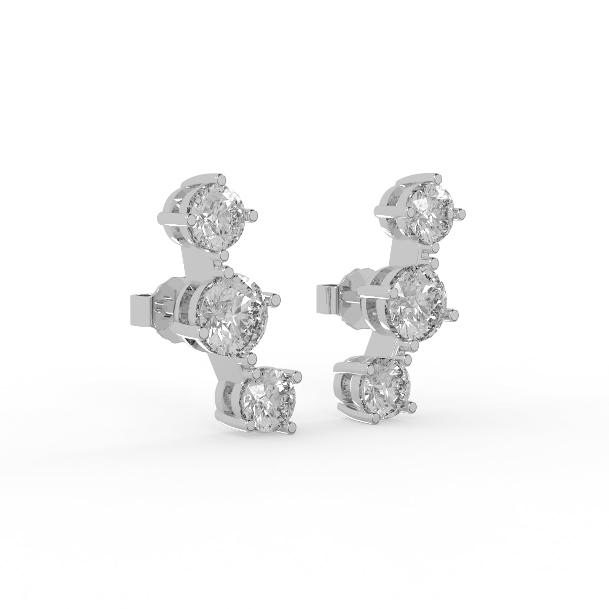 Stellar Rise Diamond Earring