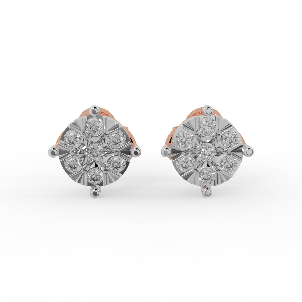 Diamond Rossette Earring