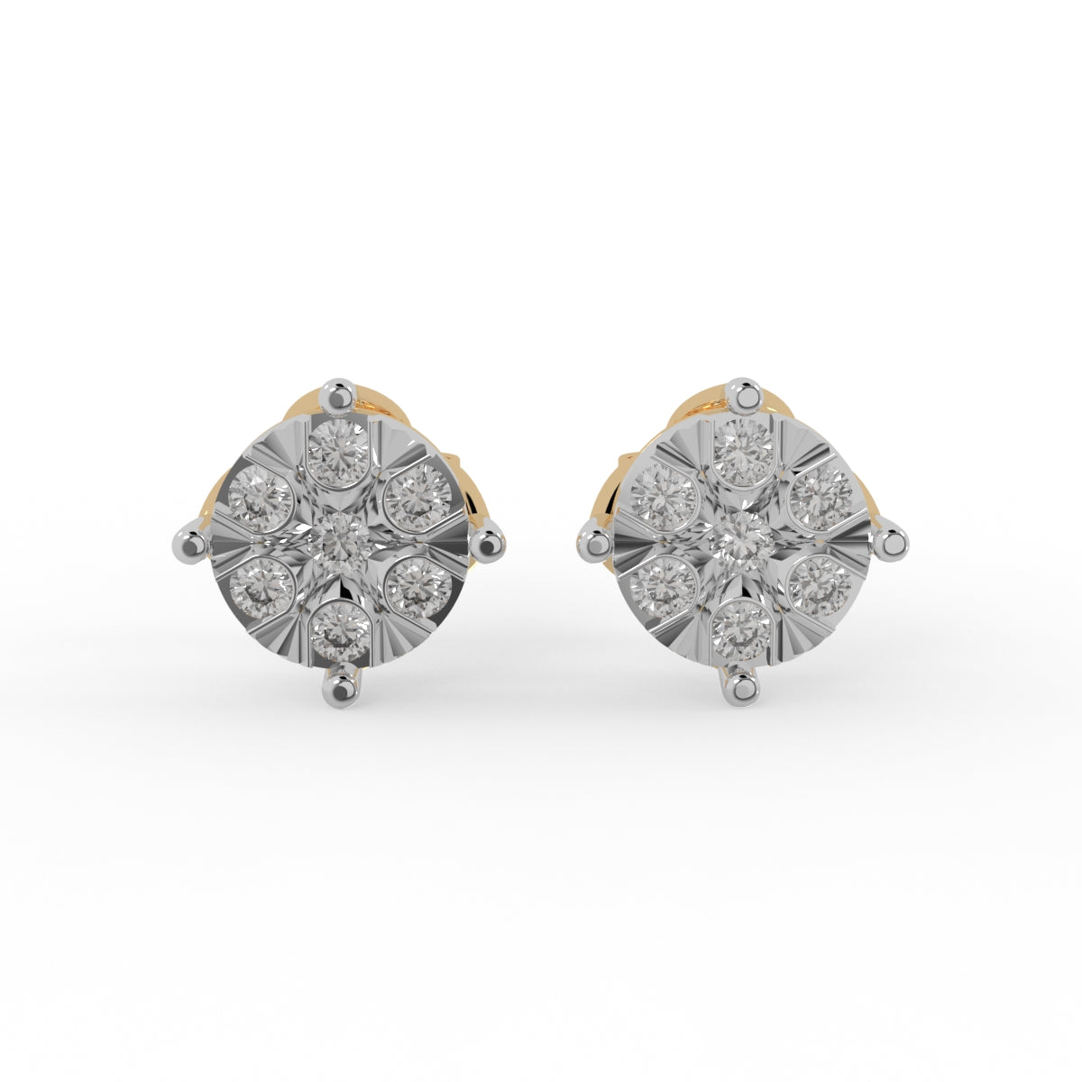 Diamond Rossette Earring