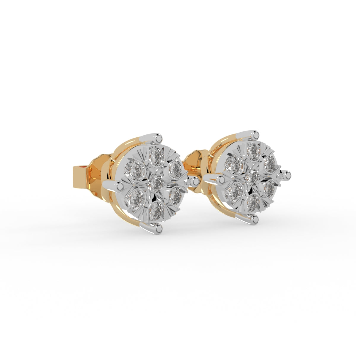 Diamond Rossette Earring