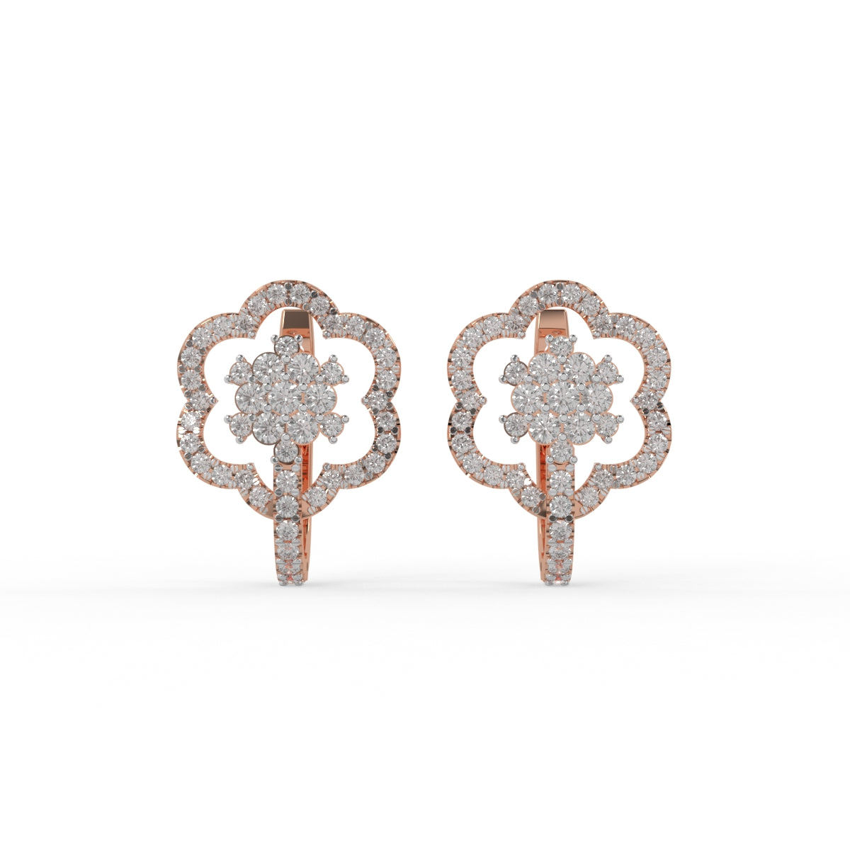 Blossom Charm Diamond Earring