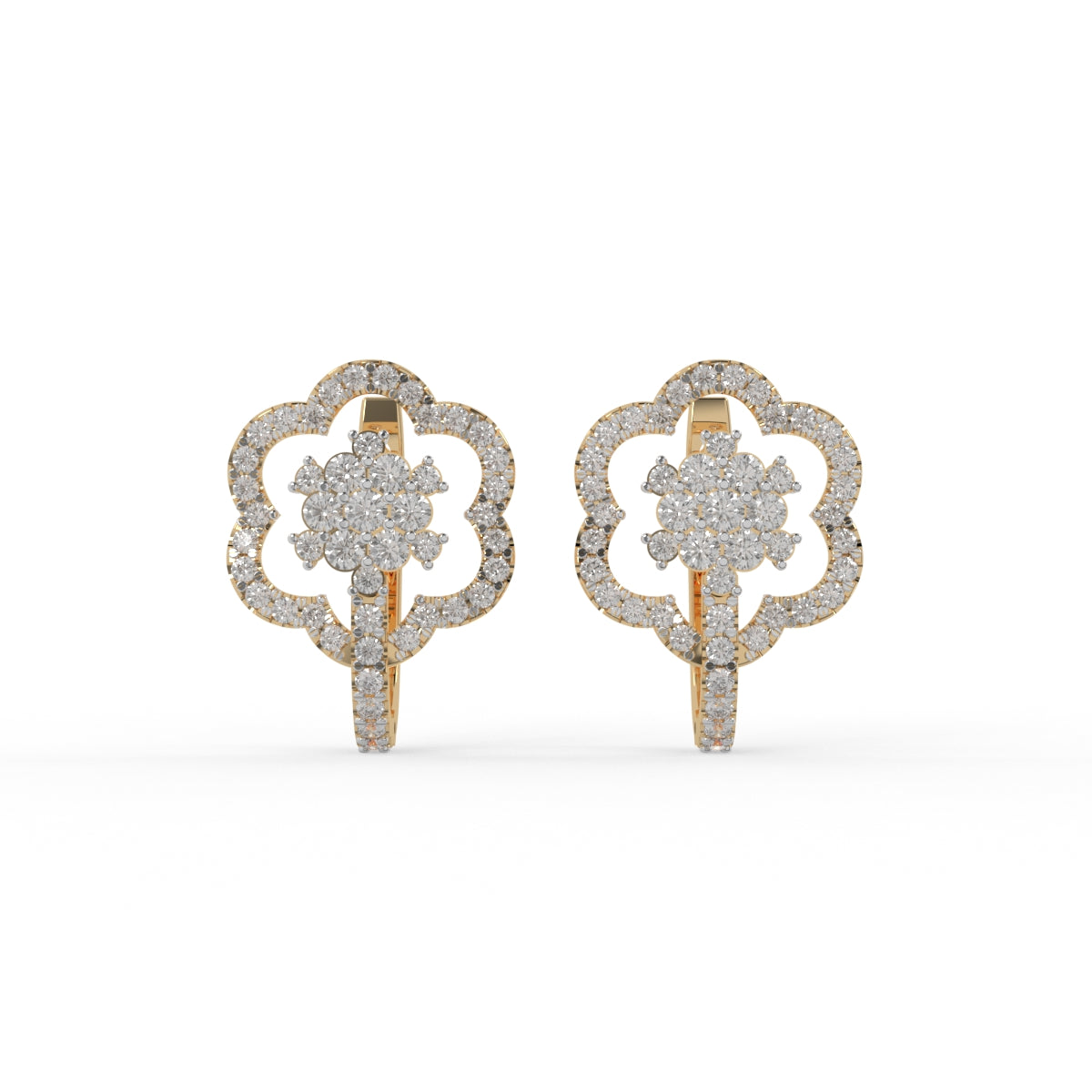 Blossom Charm Diamond Earring