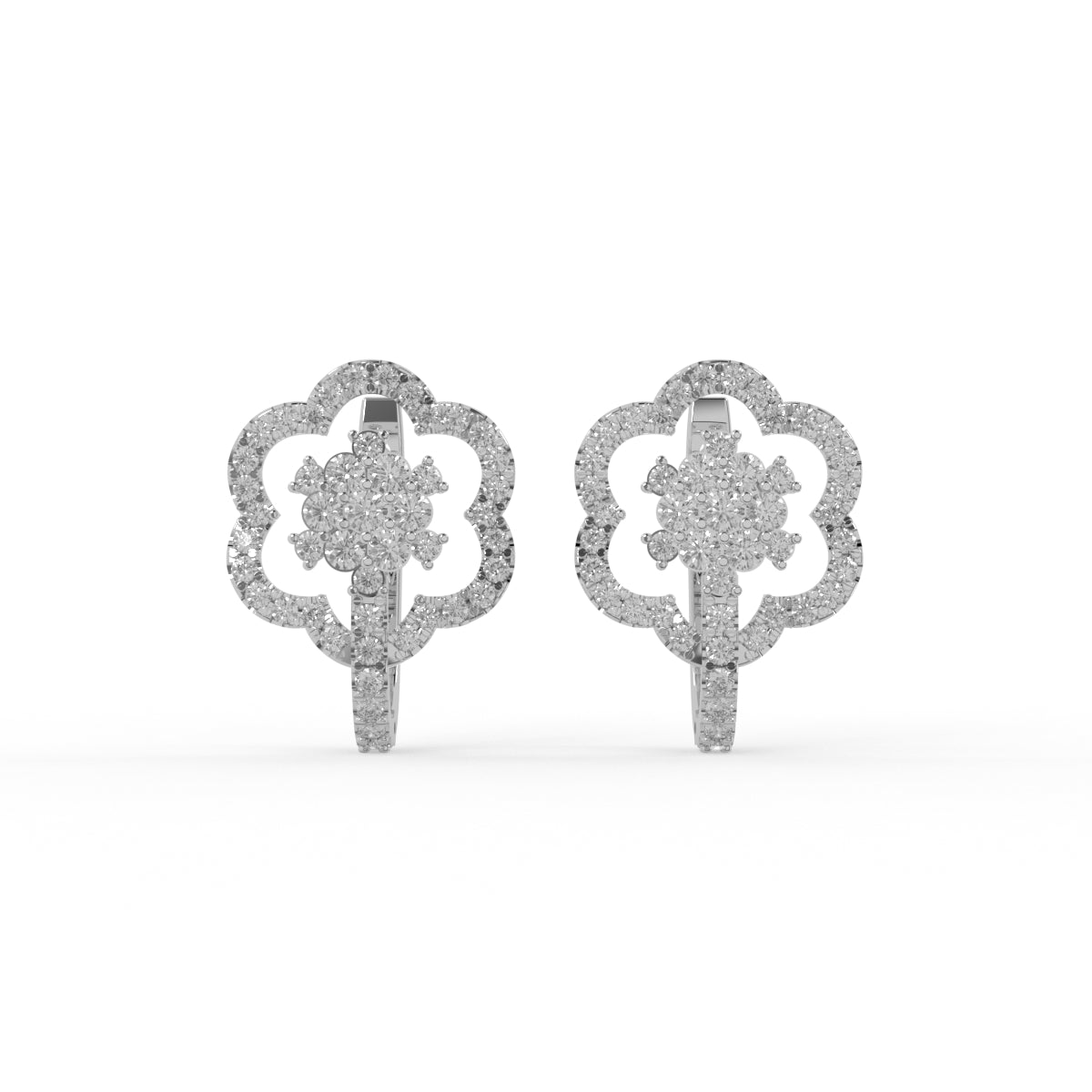 Blossom Charm Diamond Earring