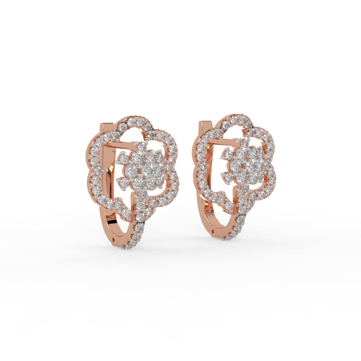 Blossom Charm Diamond Earring