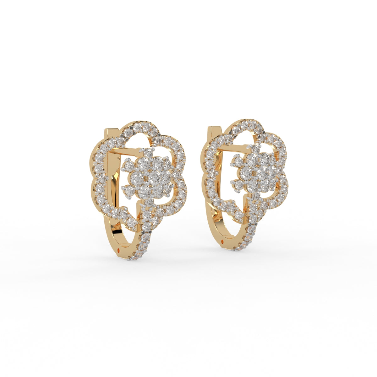 Blossom Charm Diamond Earring