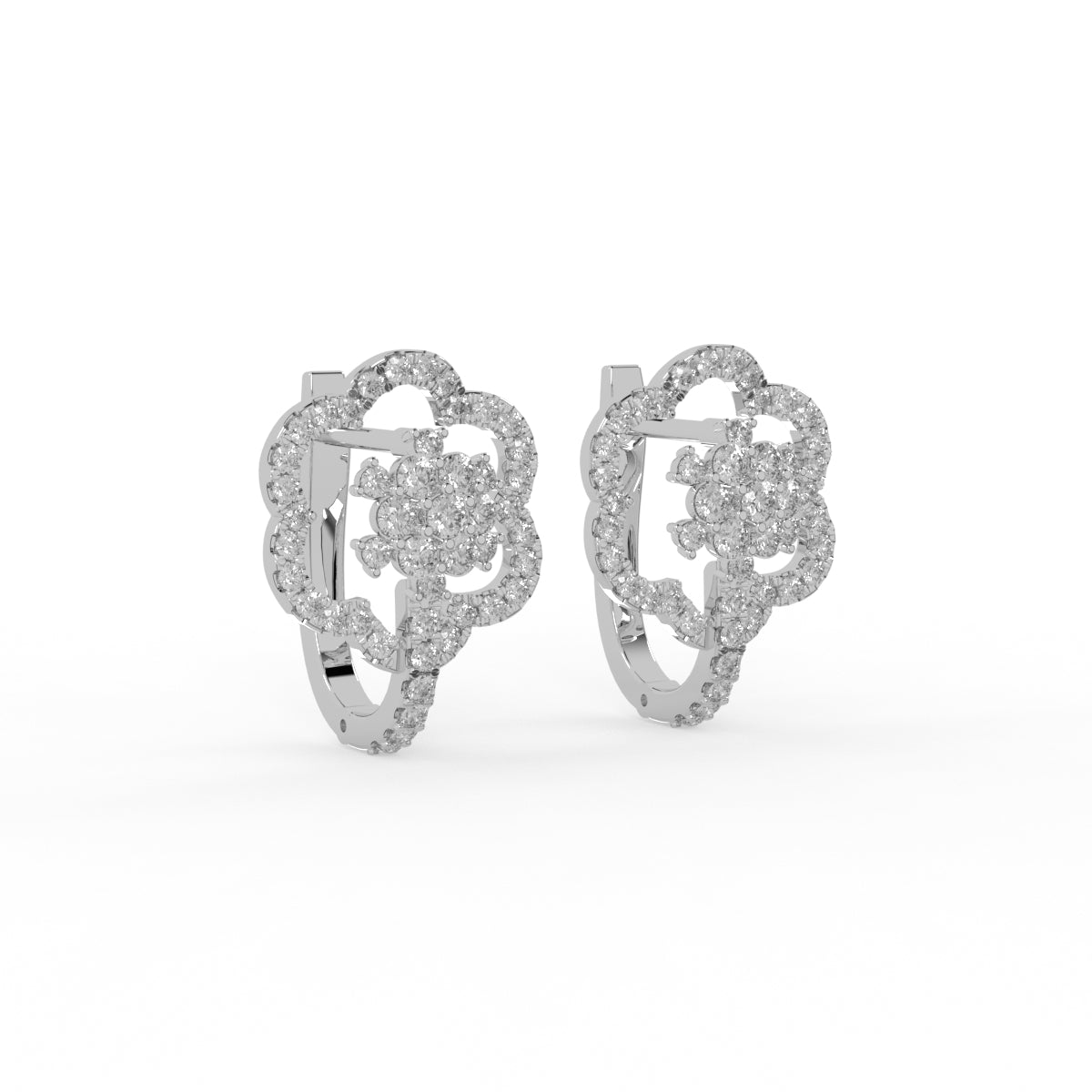 Blossom Charm Diamond Earring