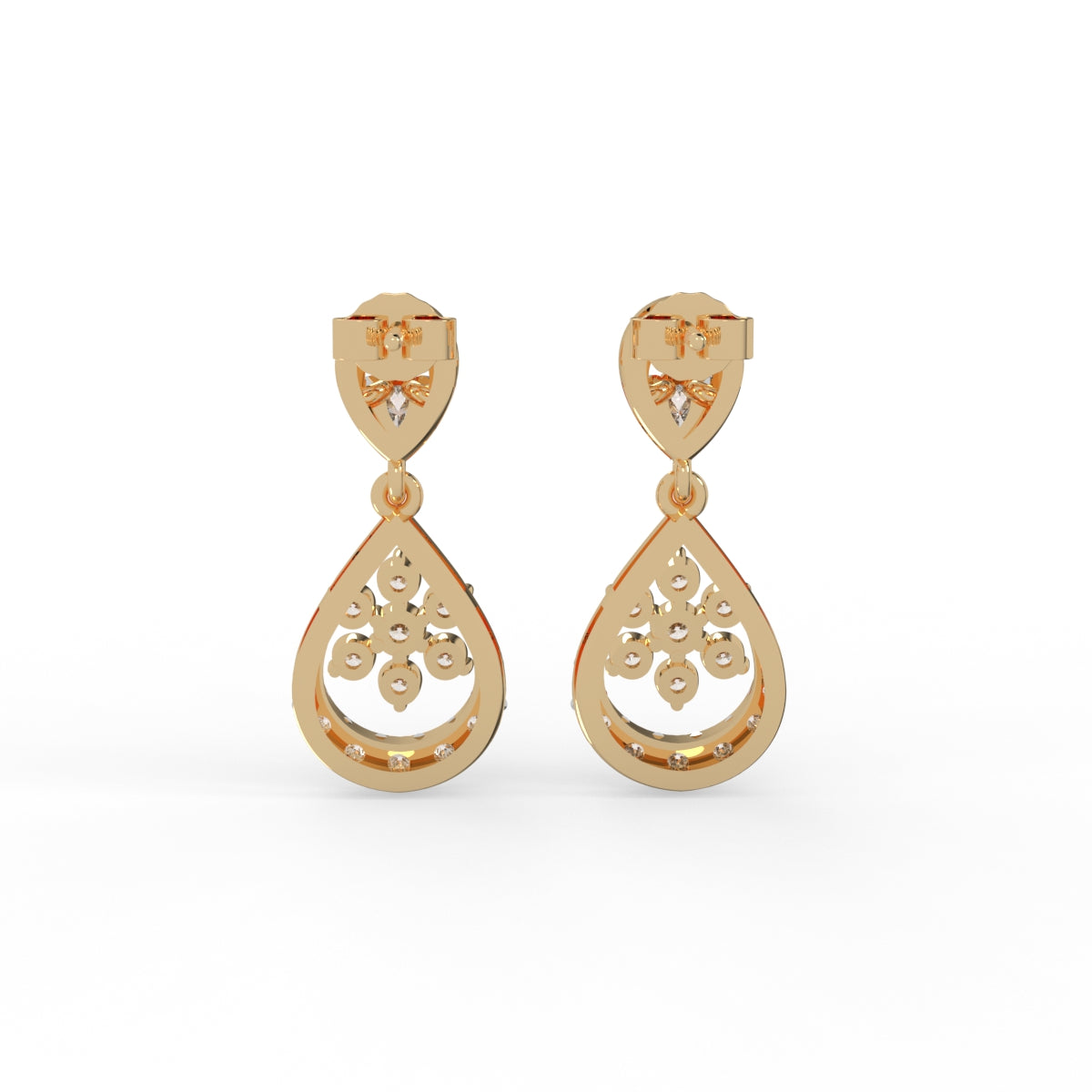 Petal Dewdrops Diamond Earring