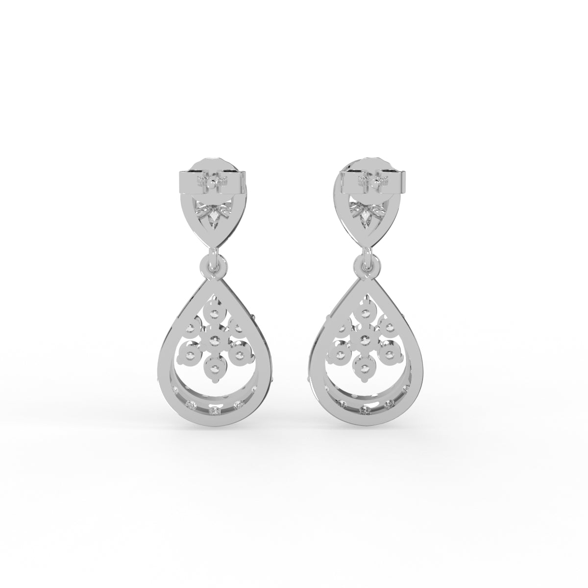 Petal Dewdrops Diamond Earring