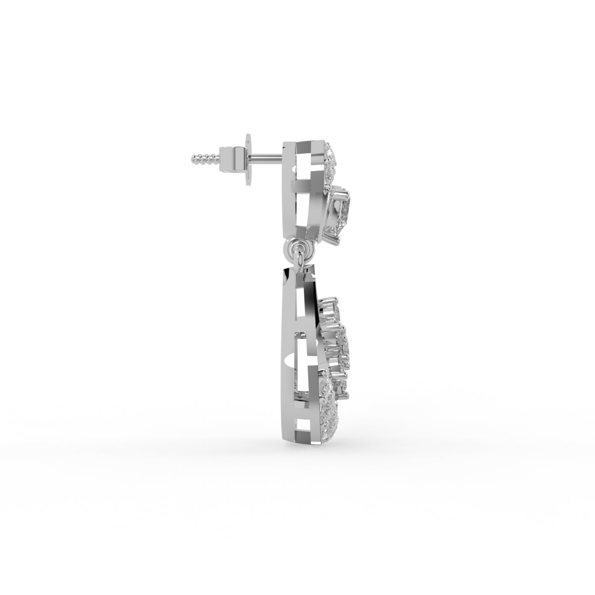 Petal Dewdrops Diamond Earring