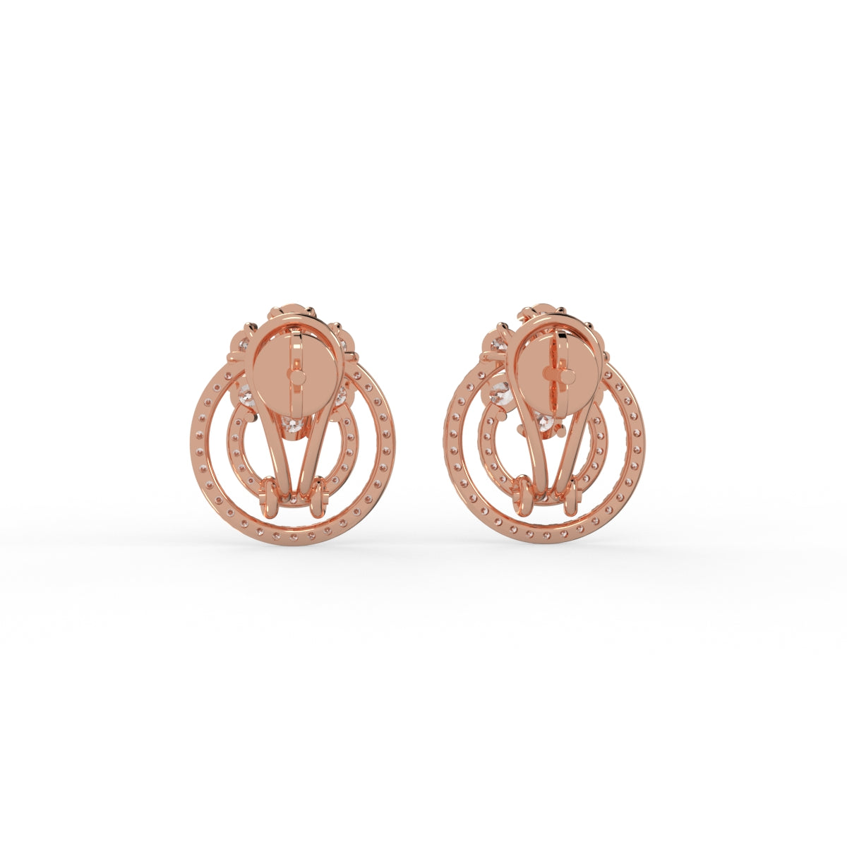 Radiant Bloom Diamond Earring