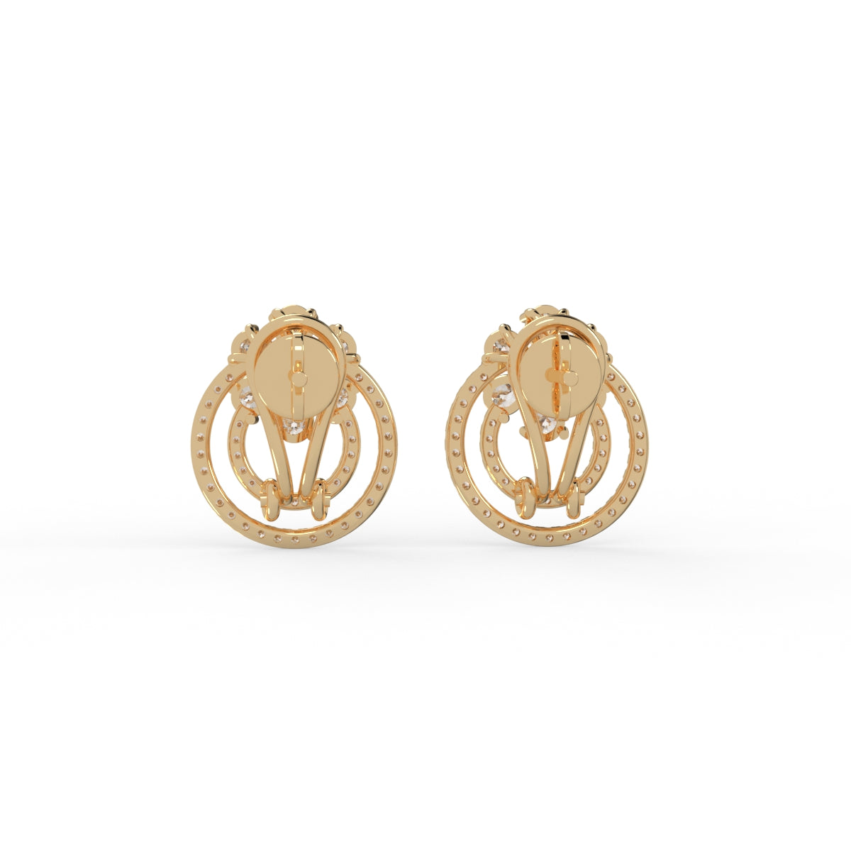 Radiant Bloom Diamond Earring