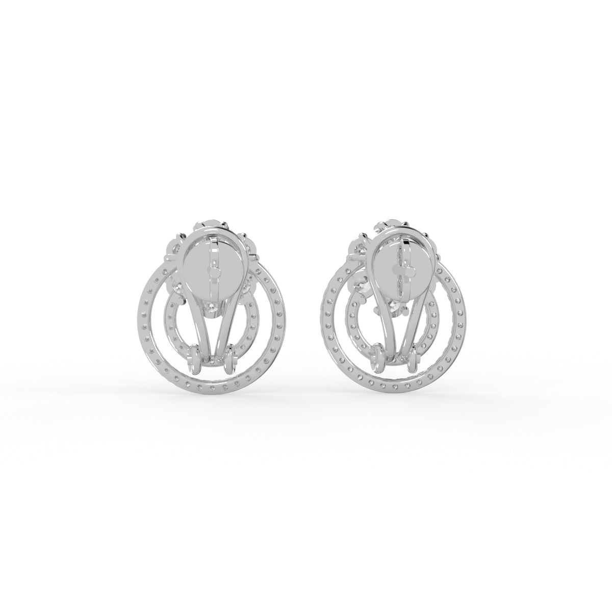 Radiant Bloom Diamond Earring