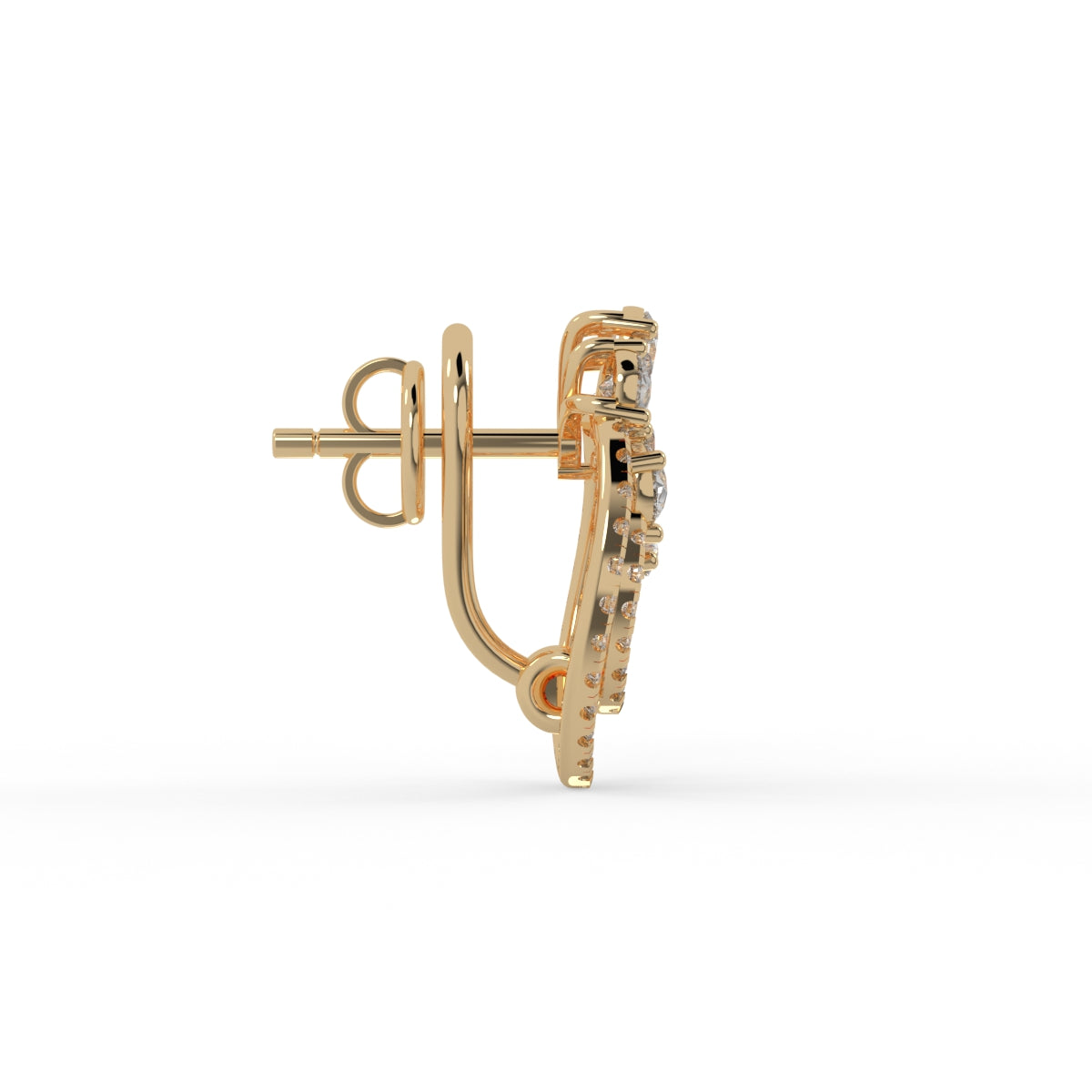 Radiant Bloom Diamond Earring
