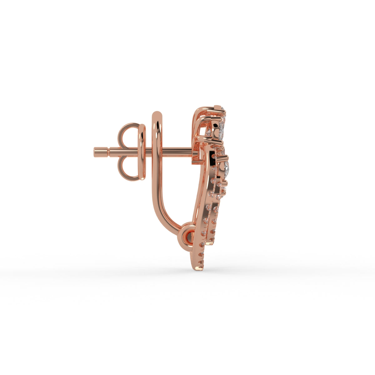 Radiant Bloom Diamond Earring
